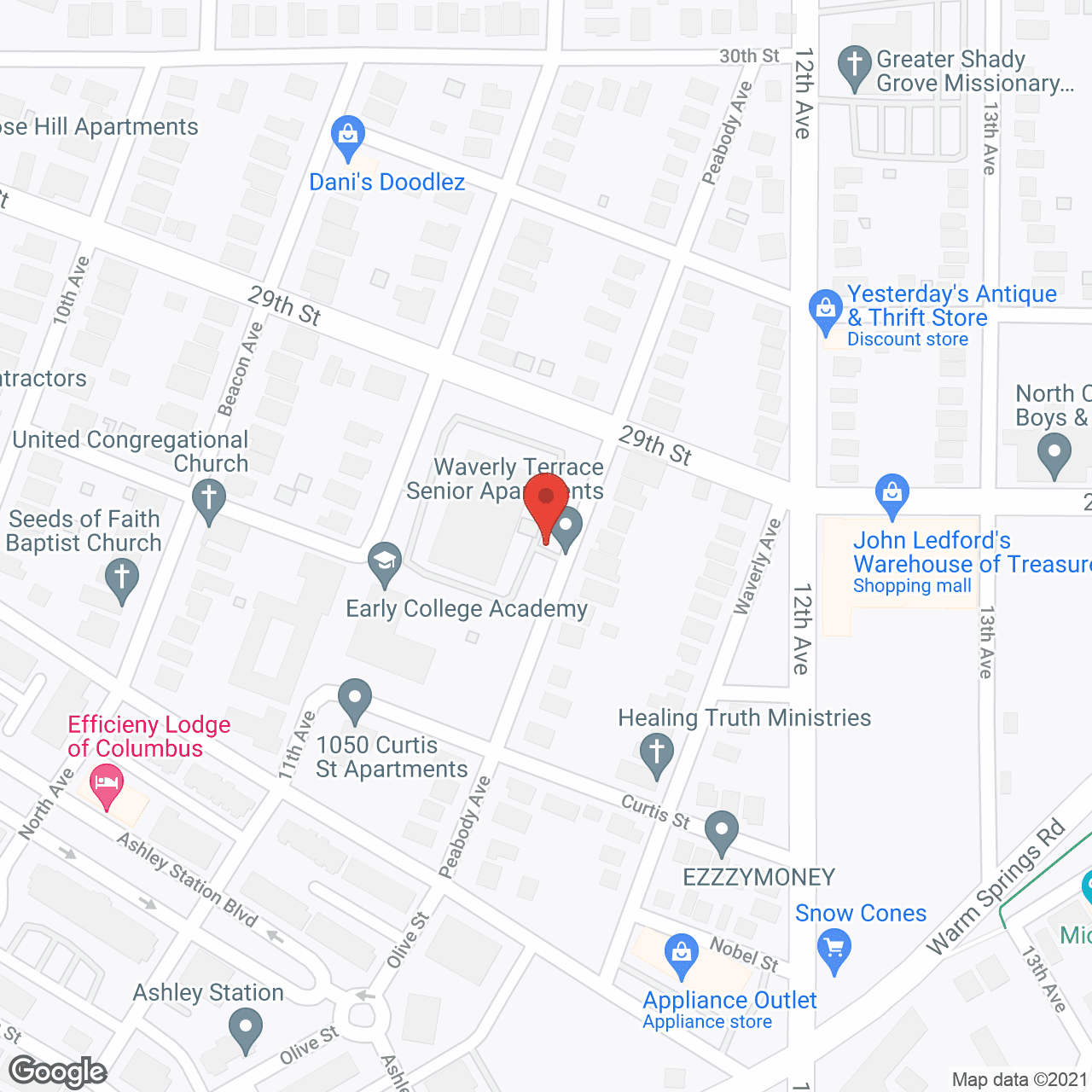 Waverly Terrace Senior Apartments in google map