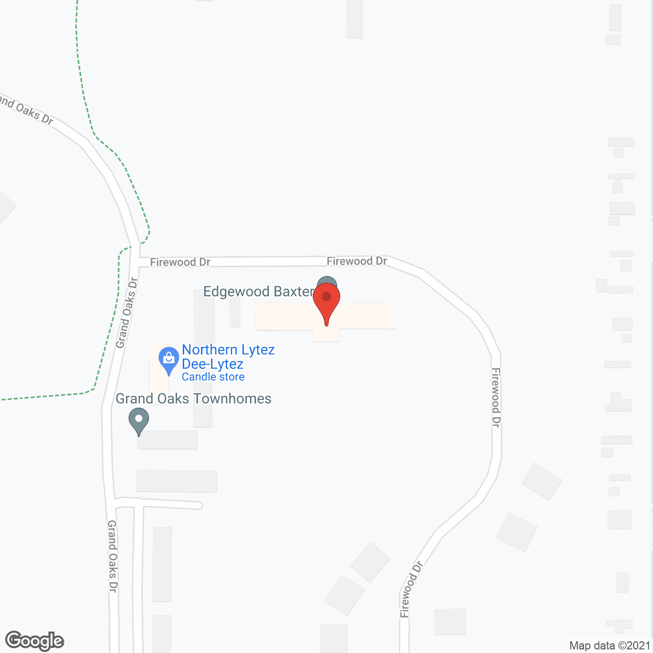 Edgewood Baxter in google map