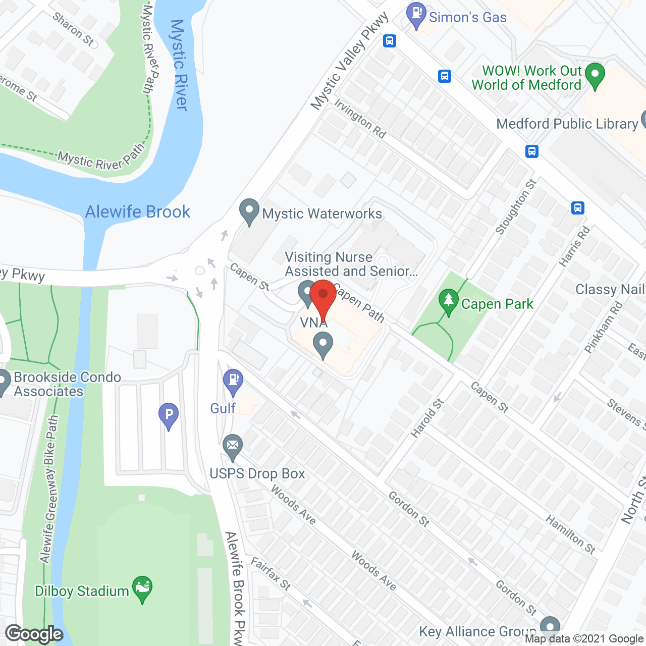 VNA Alewife Brook Pkwy in google map