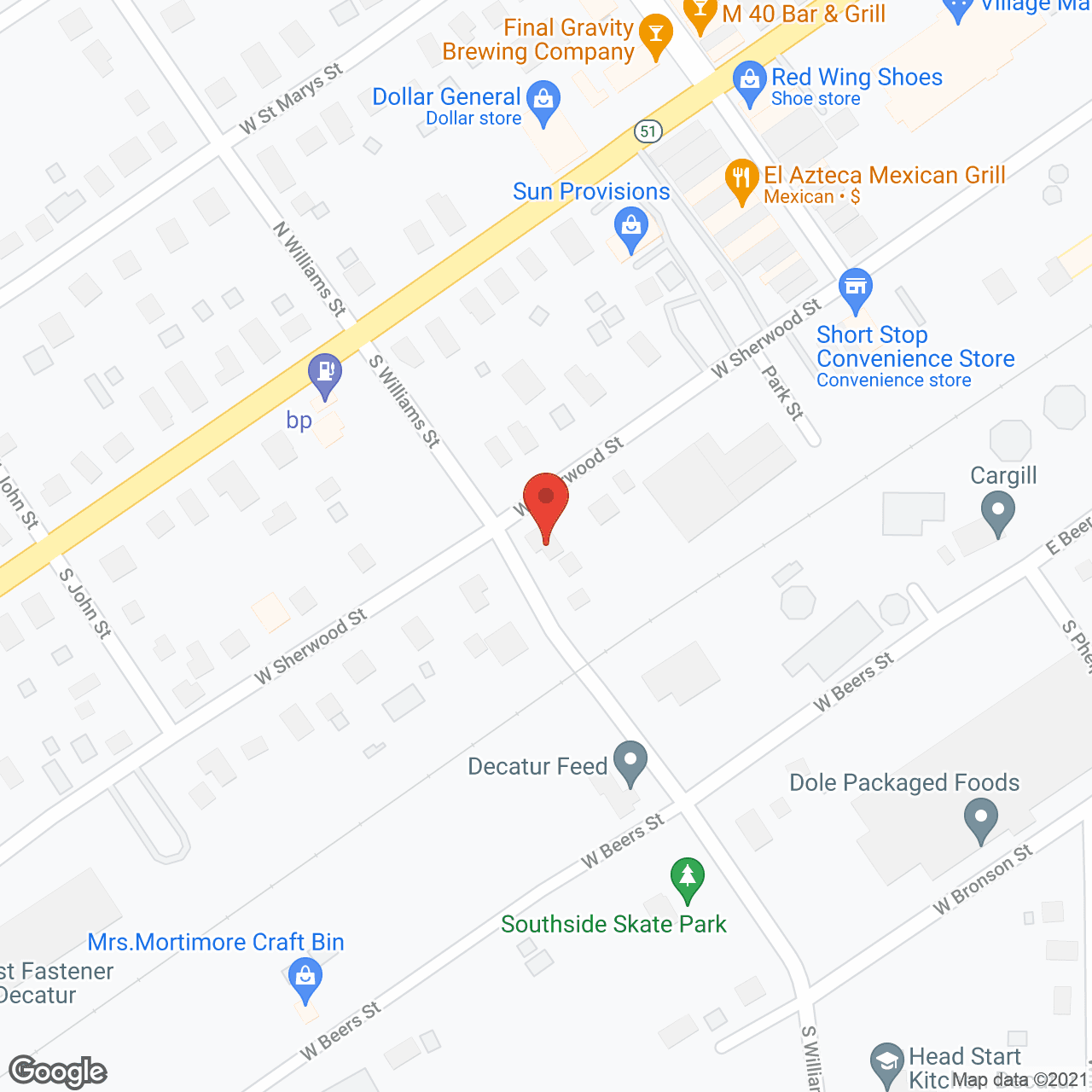 Manny's AFC II in google map