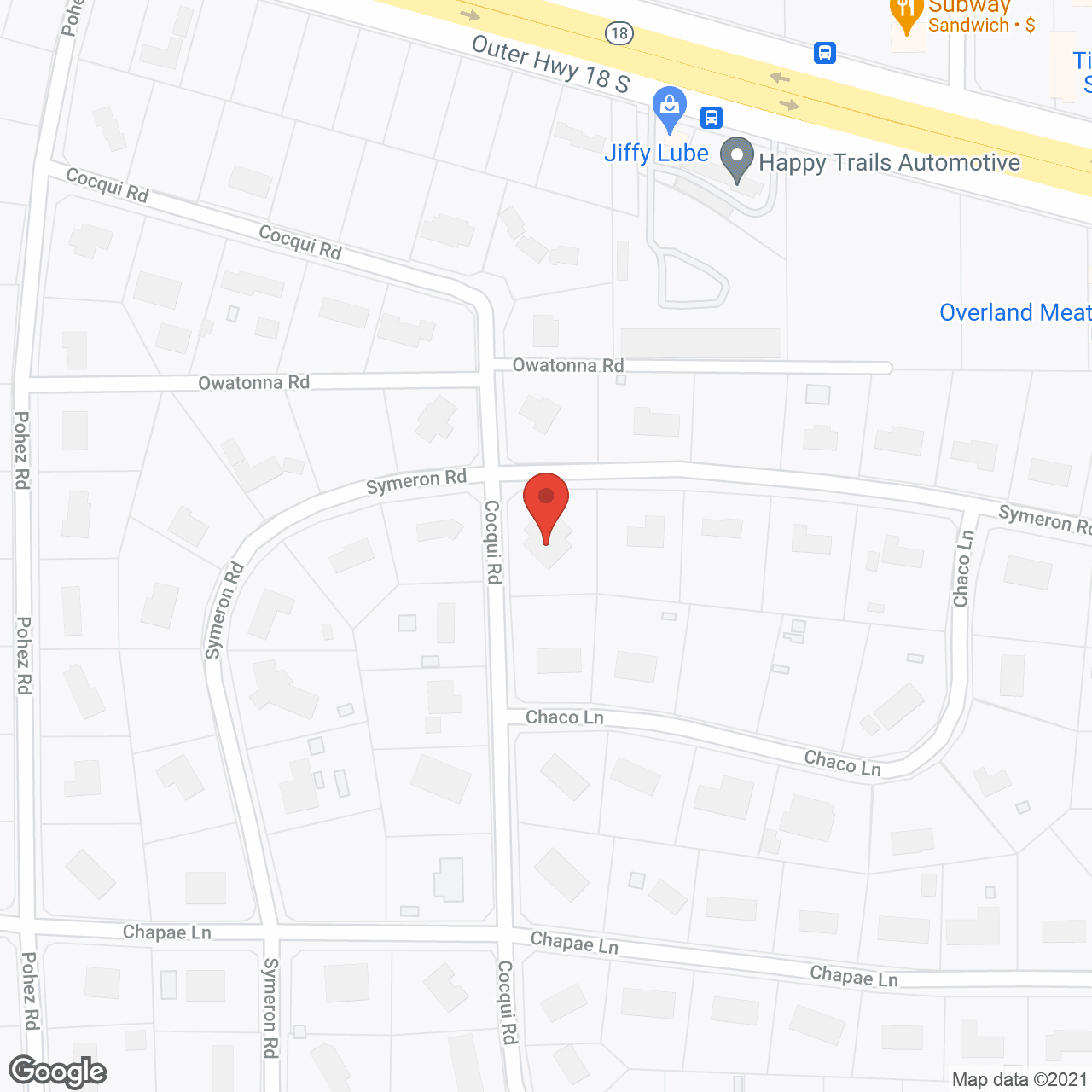 At HomeCare - Cocqui in google map