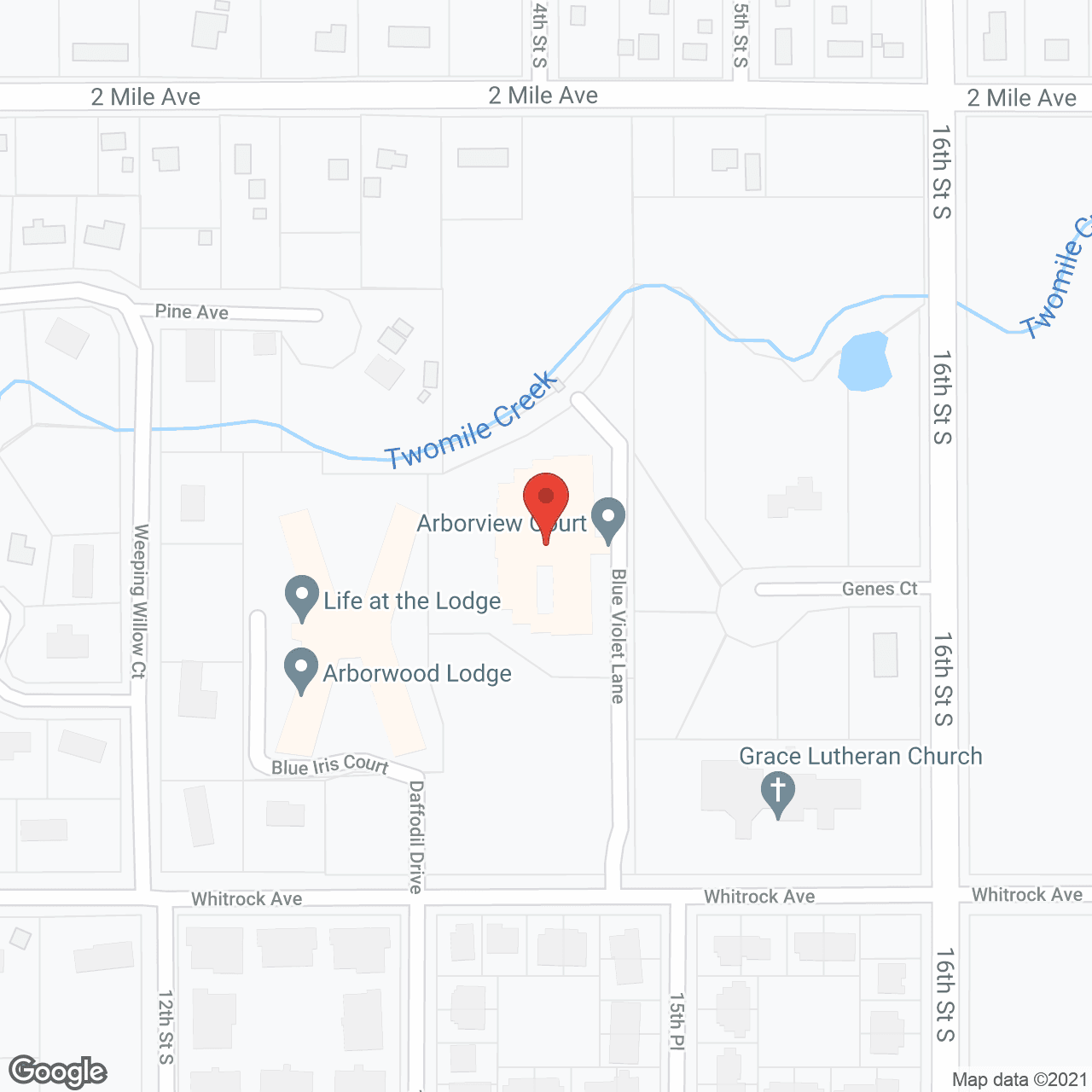ArborView Court in google map