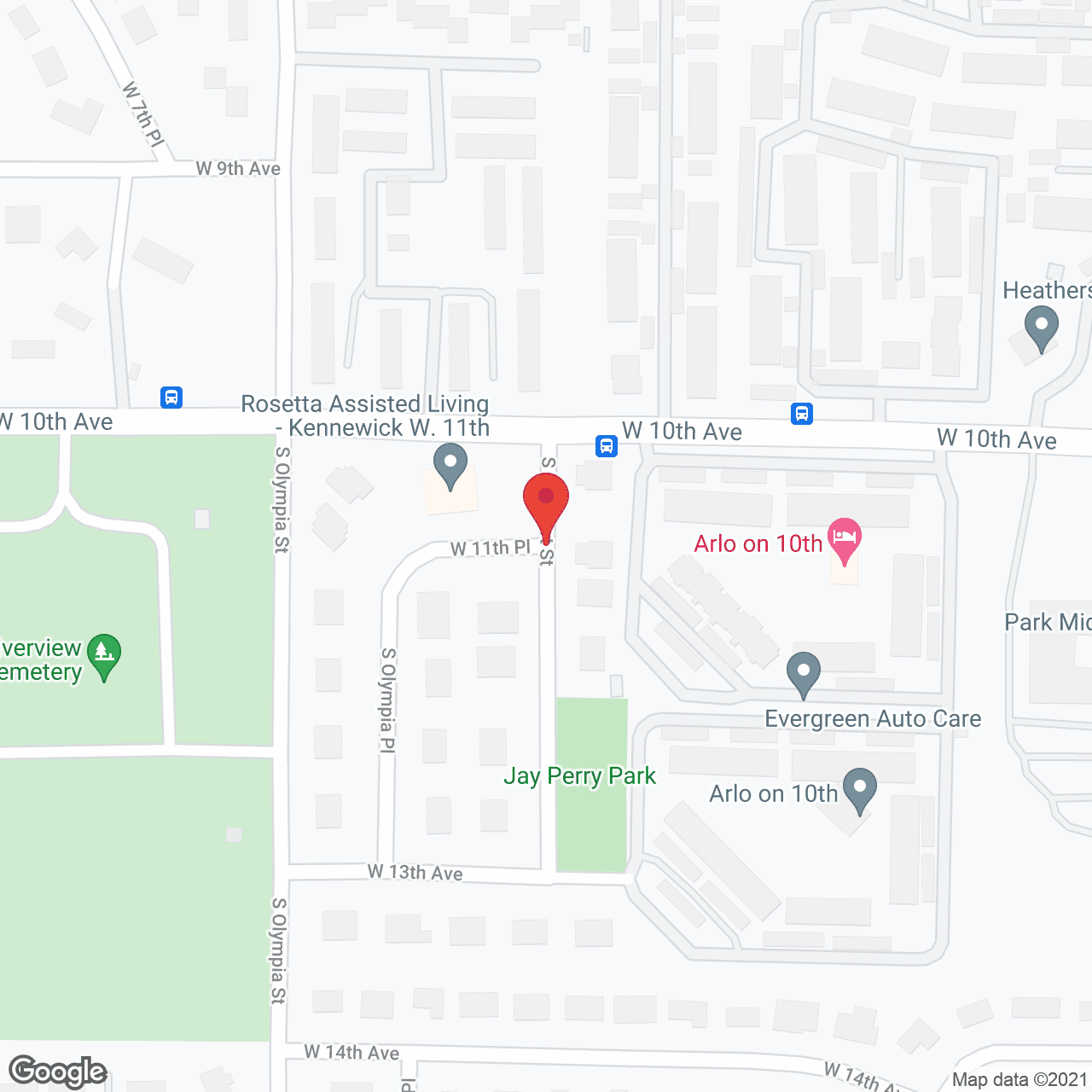 Rosetta Assisted Living Olympia in google map