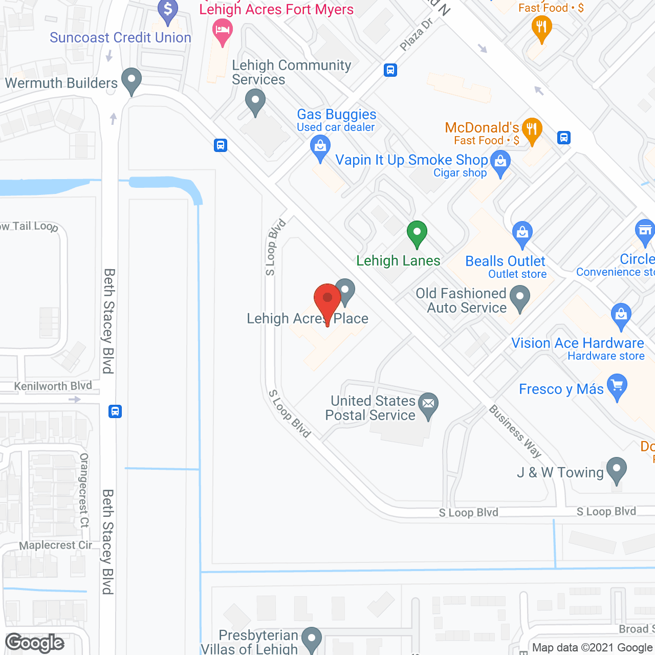 Lehigh Acres Assisted Living in google map
