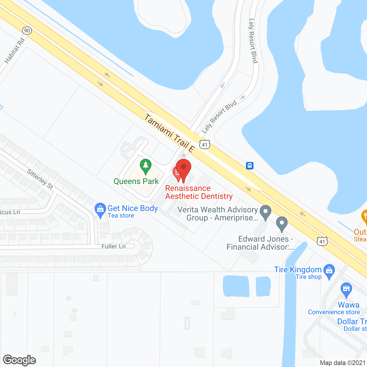 The Arlington of Naples in google map