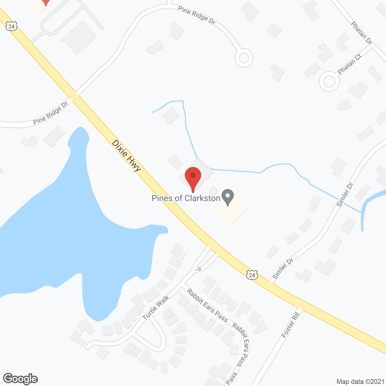 The Pines of Clarkston Memory Care in google map
