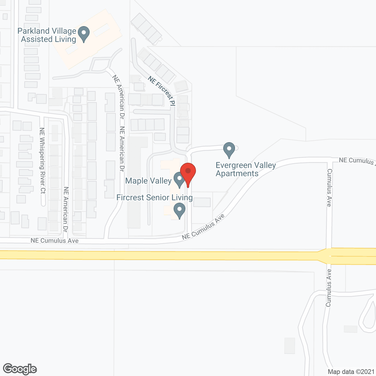 Maple Valley Memory Care in google map