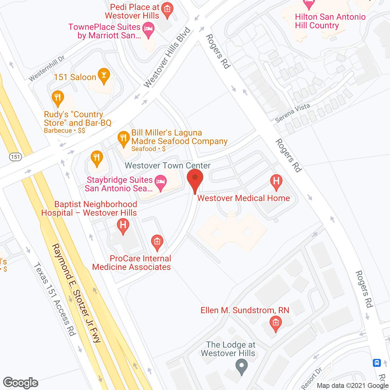 Chapters Living of San Antonio in google map