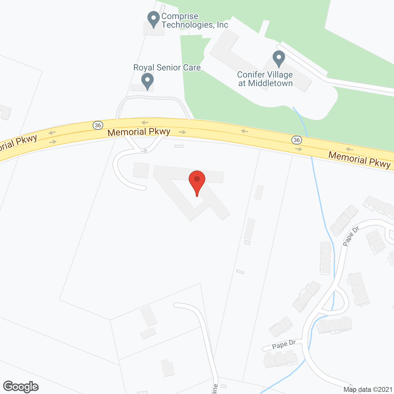 CareOne at Middletown in google map