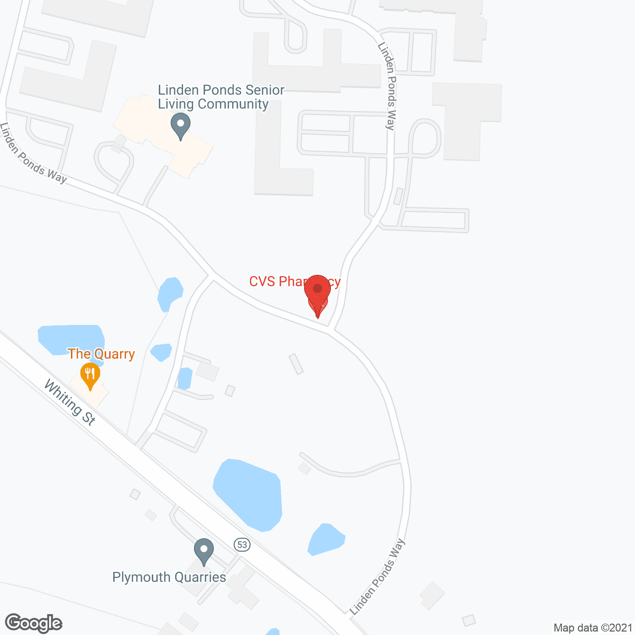 Linden Ponds Retirement Community in google map