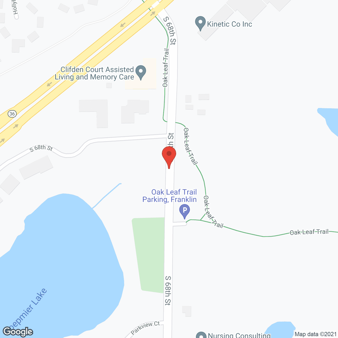 Clifden Court West in google map