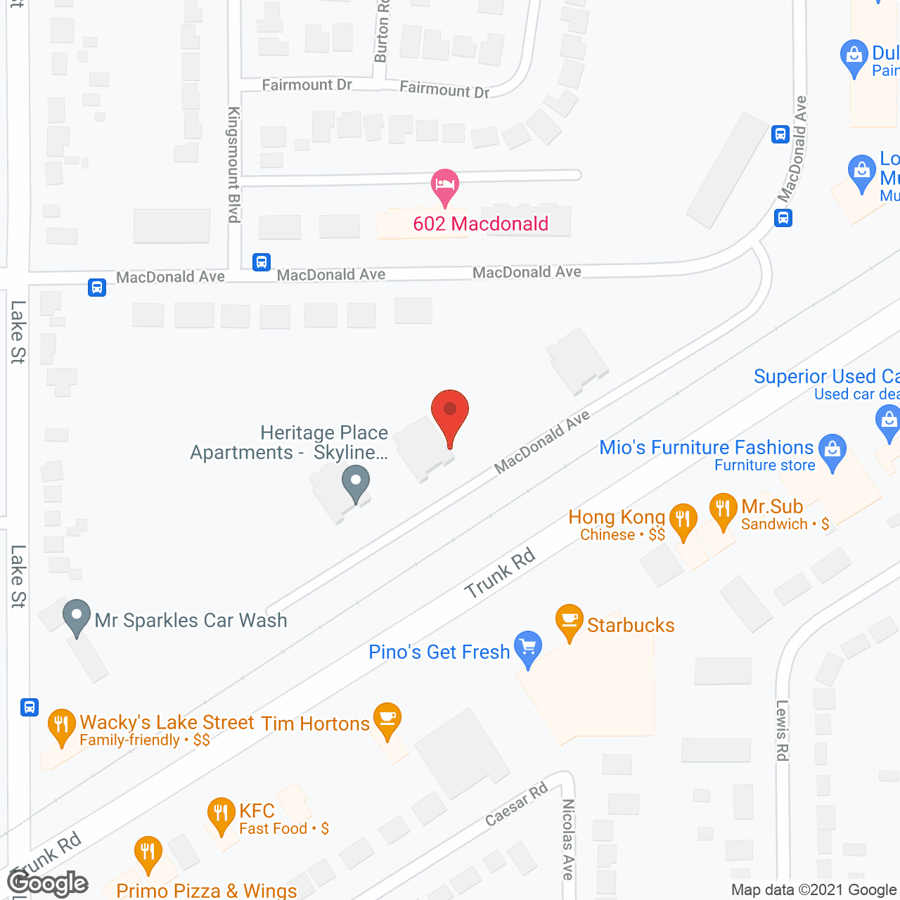 Heritage Place Apartments in google map