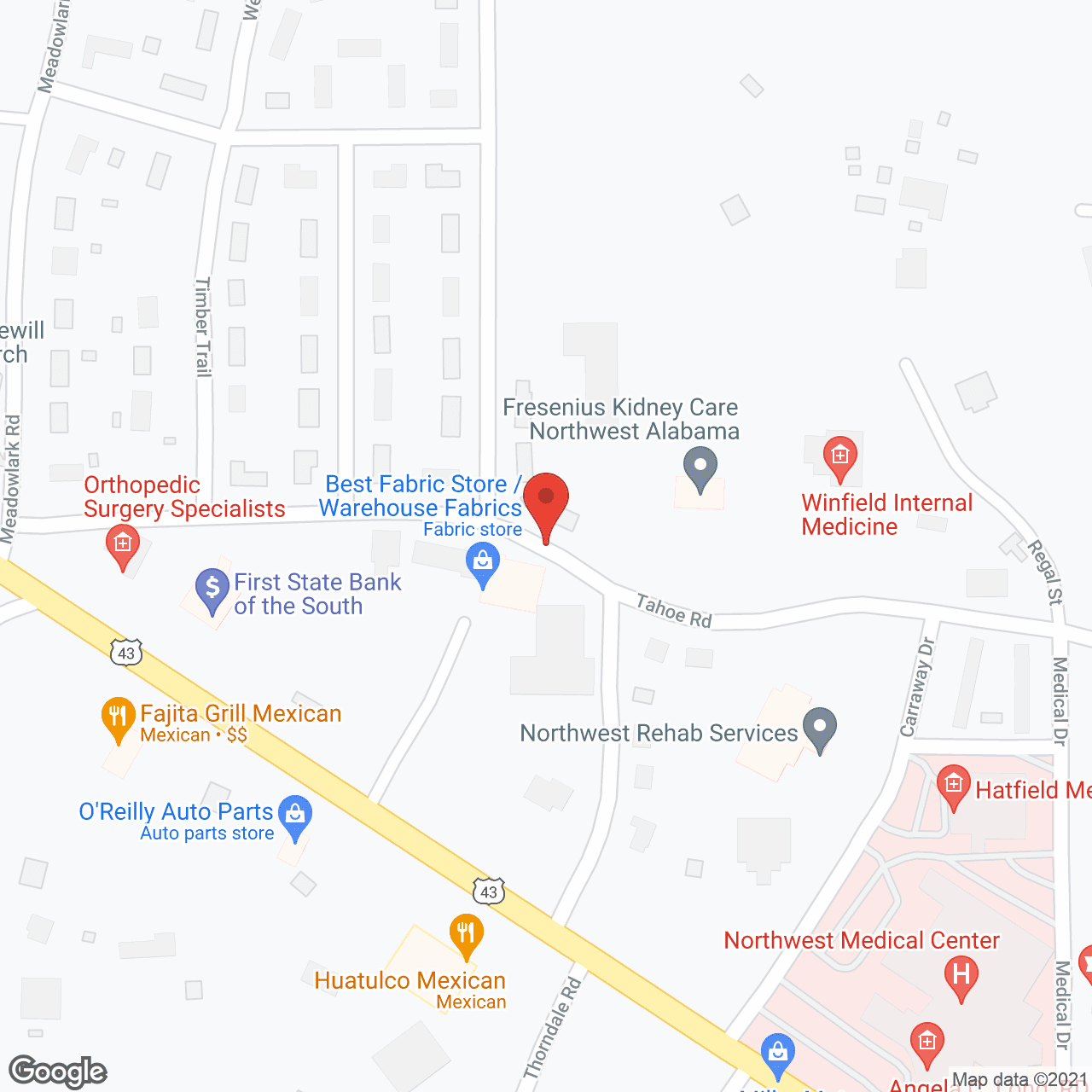 Kemp Meadows in google map