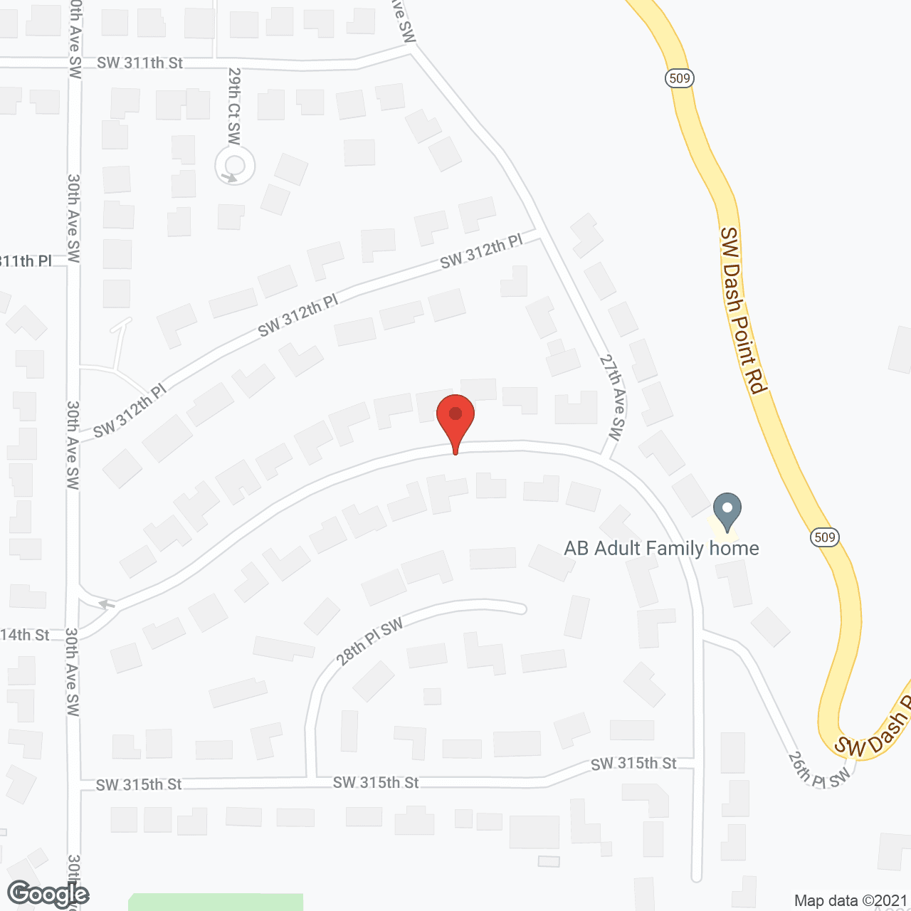 Baraka Adult Family Home in google map
