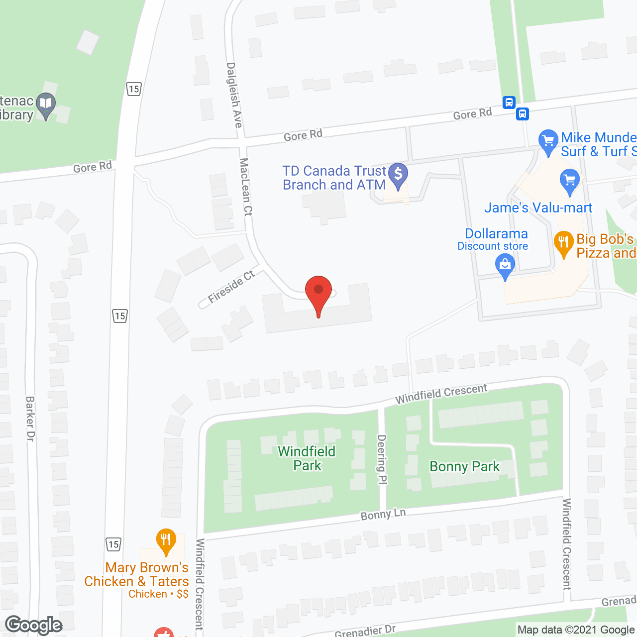 Fairfield Manor East in google map