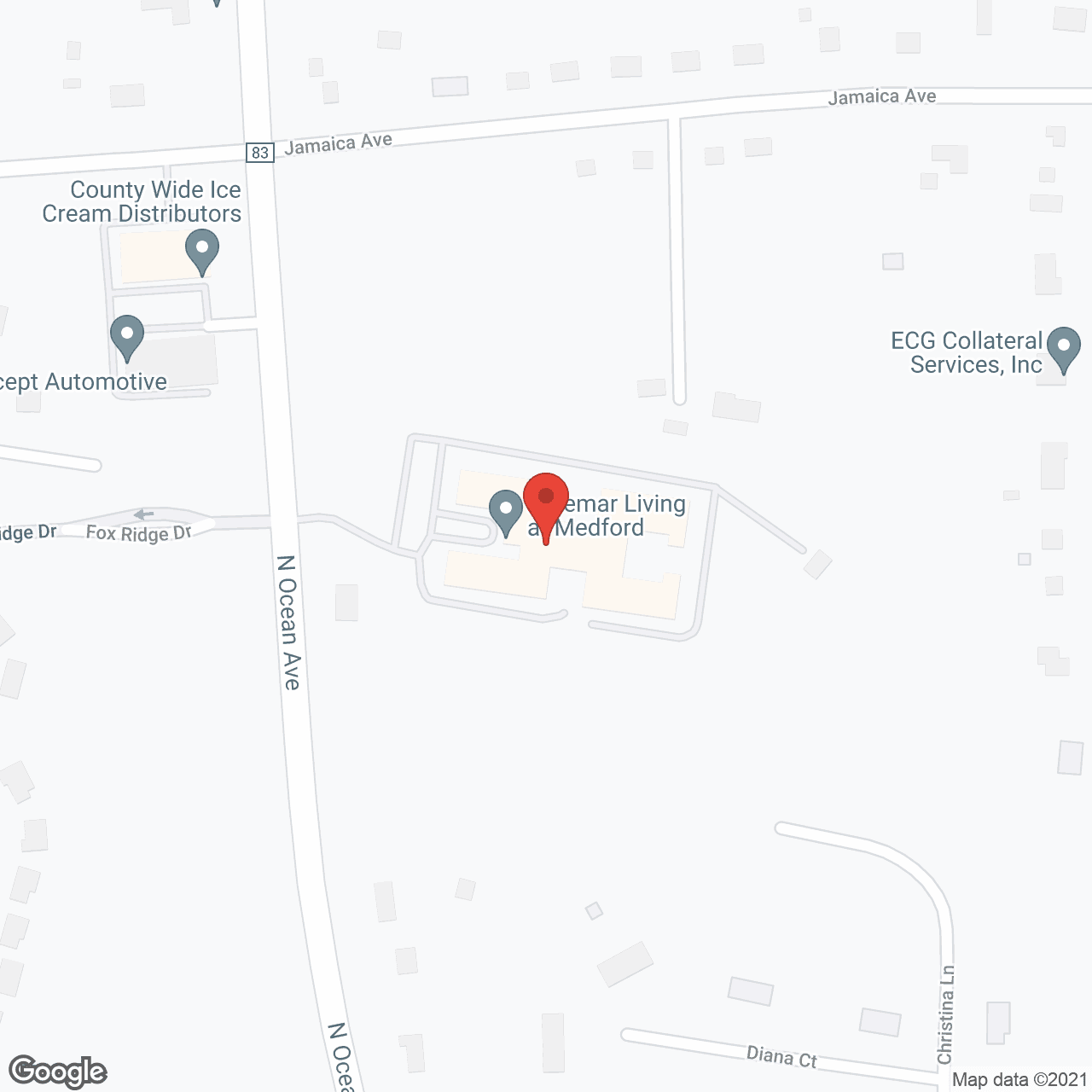 Braemar Living at Medford in google map