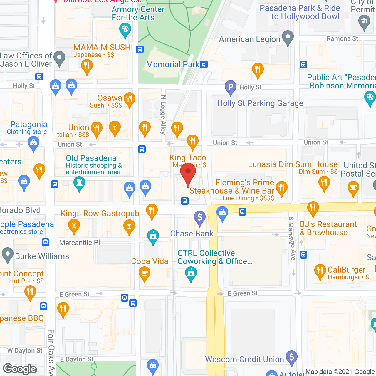 TheKey of Pasadena, CA in google map