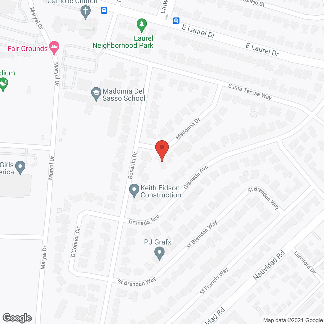 Songbird Care Home in google map