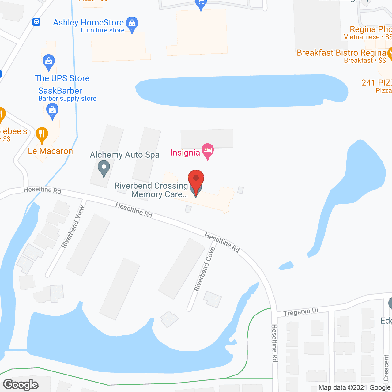 Riverbend Crossing in google map