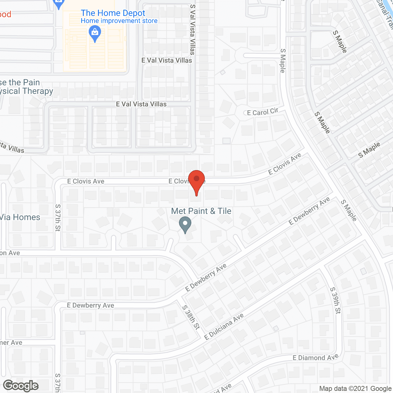Sunrise Adult Care Center in google map