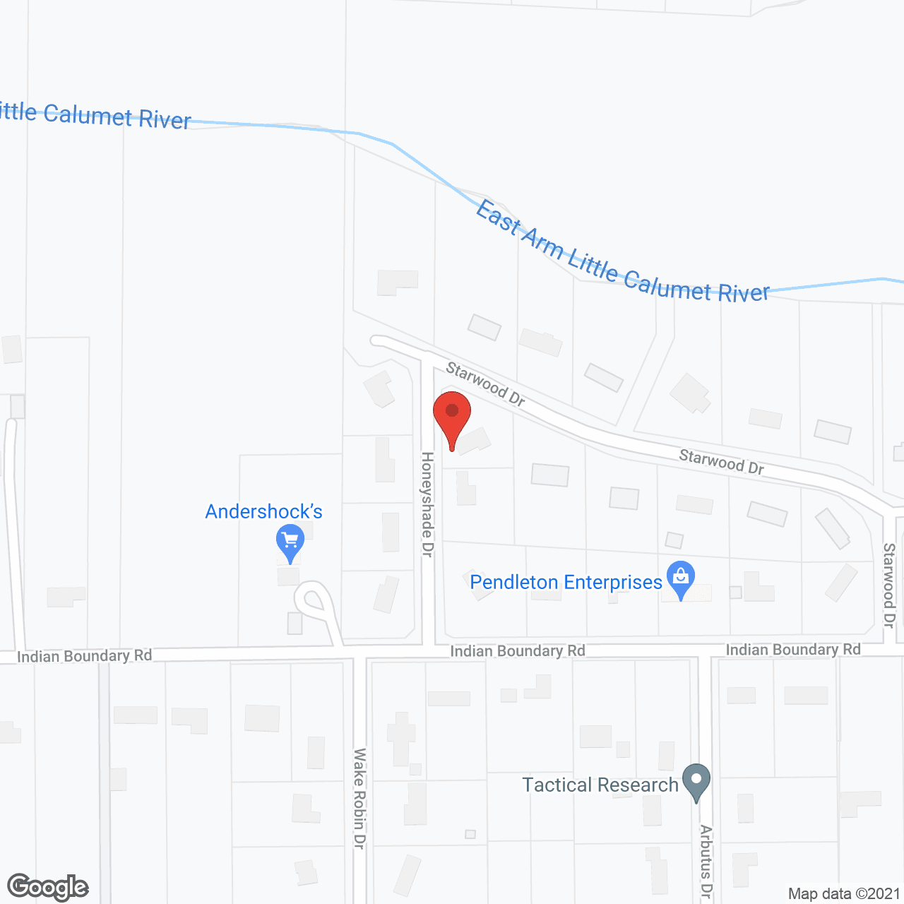 Symphony of Chesterton in google map