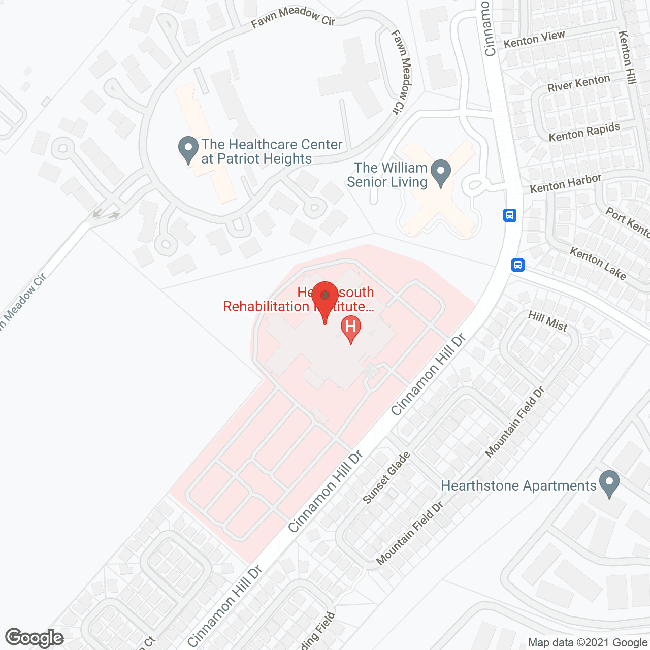 Healthsouth Rehabilitation Institute Of San Antonio in google map