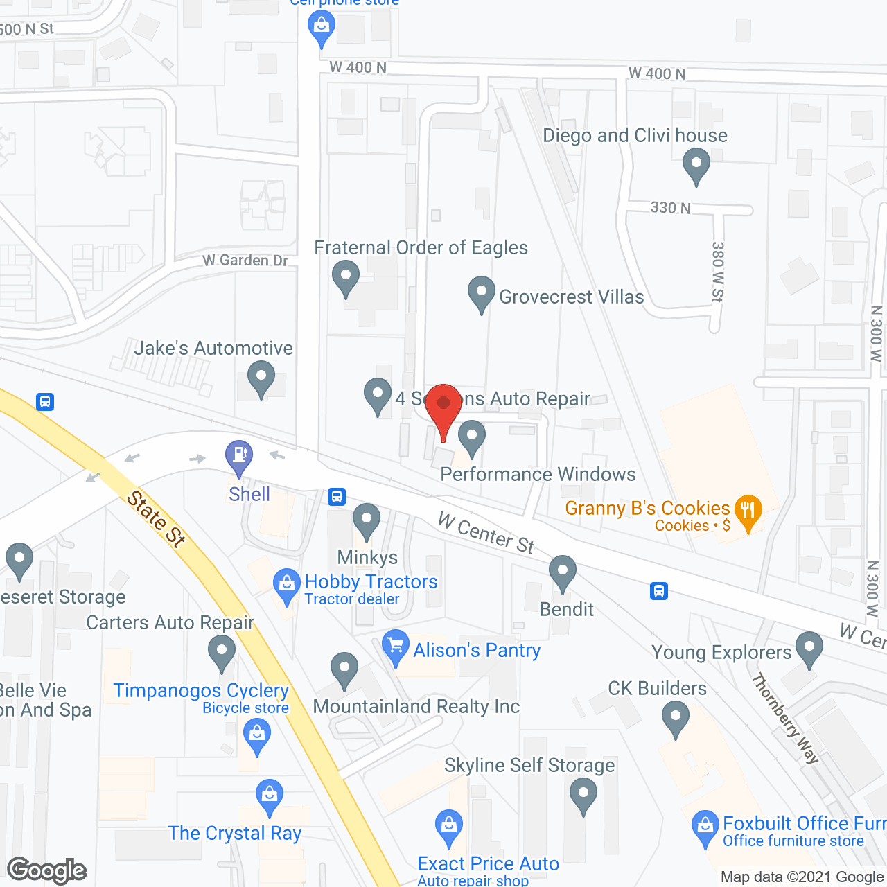 Grovecrest Villas in google map