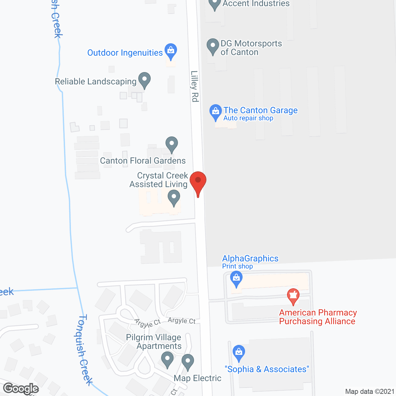 Crystal Creek Assisted Living and Memory Care in google map