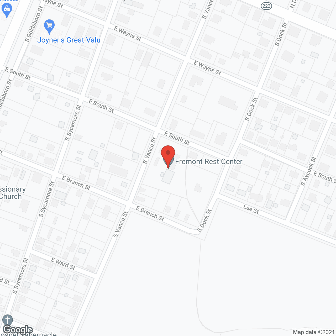 Fremont Rest Center in google map