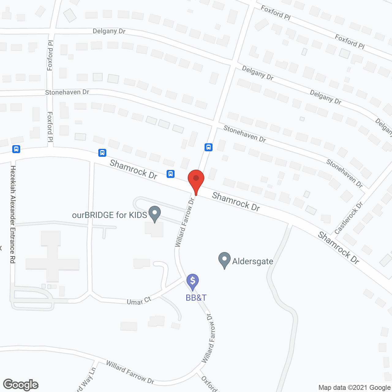 Aldersgate in google map