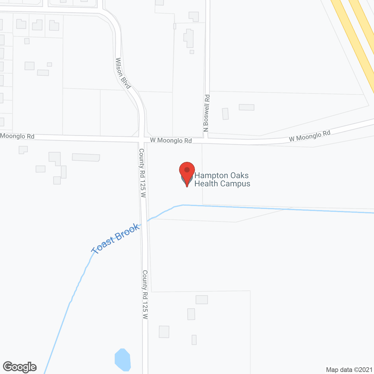 Hampton Oaks Health Campus in google map