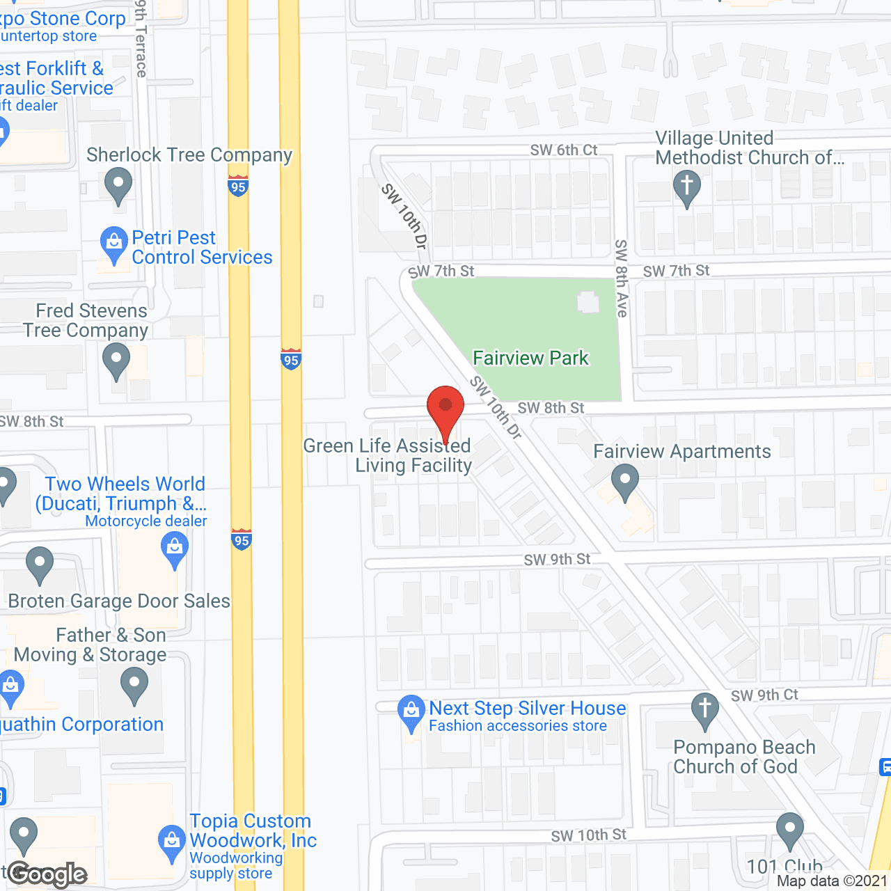 Green Life Assisted Living Facility in google map