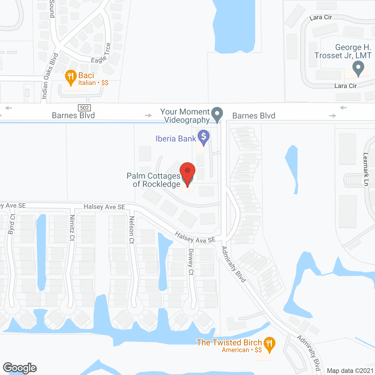 Palm Cottages of Rockledge in google map