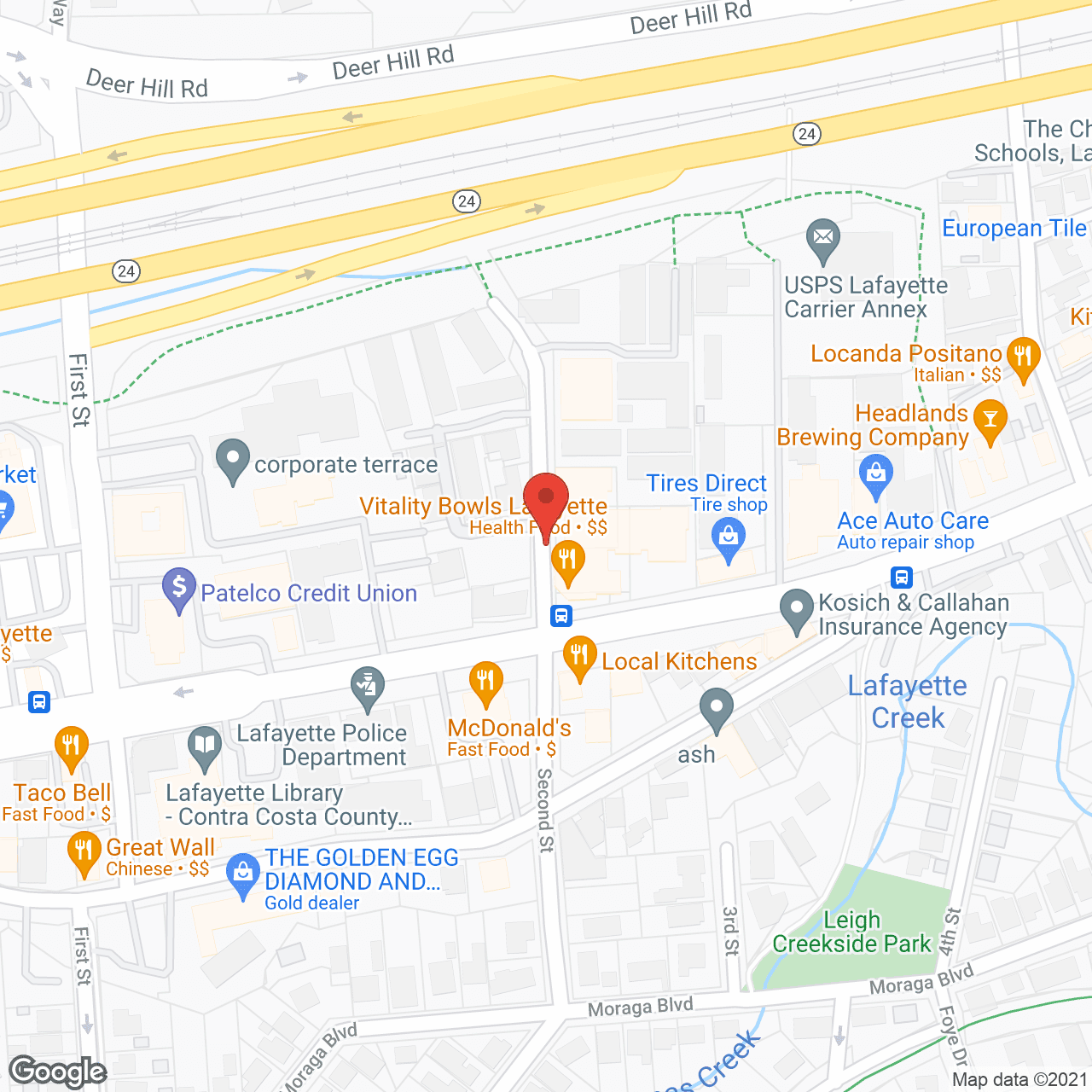 Merrill Gardens at Lafayette in google map