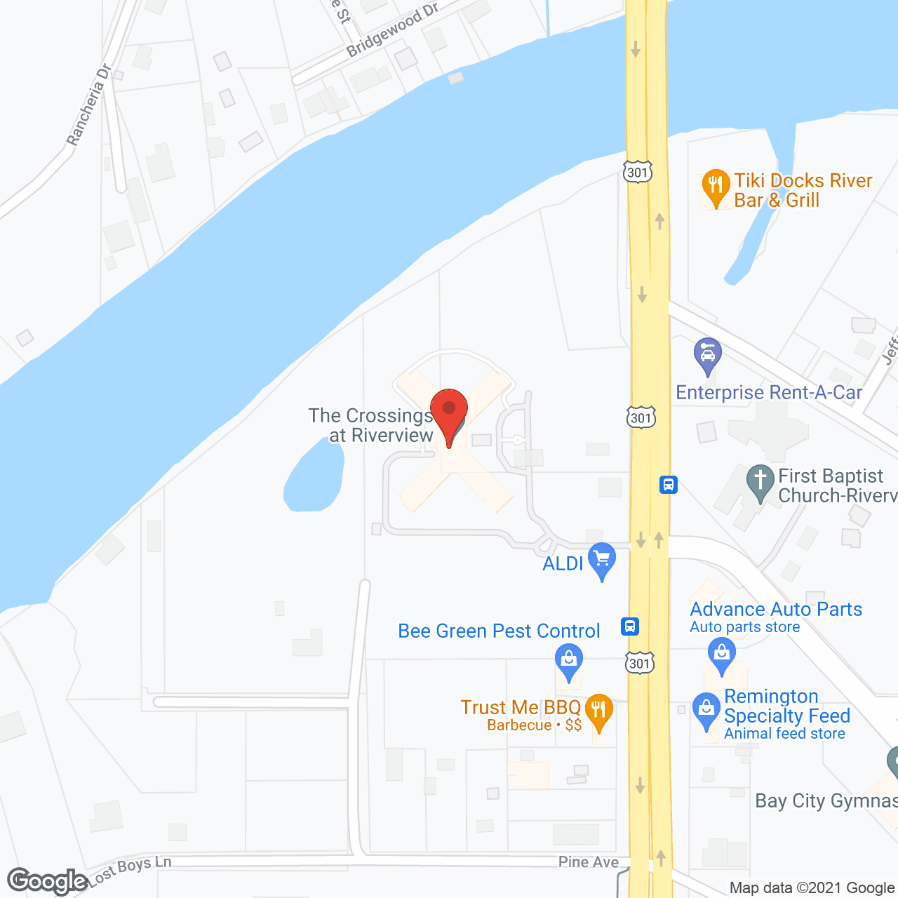The Crossings at Riverview in google map