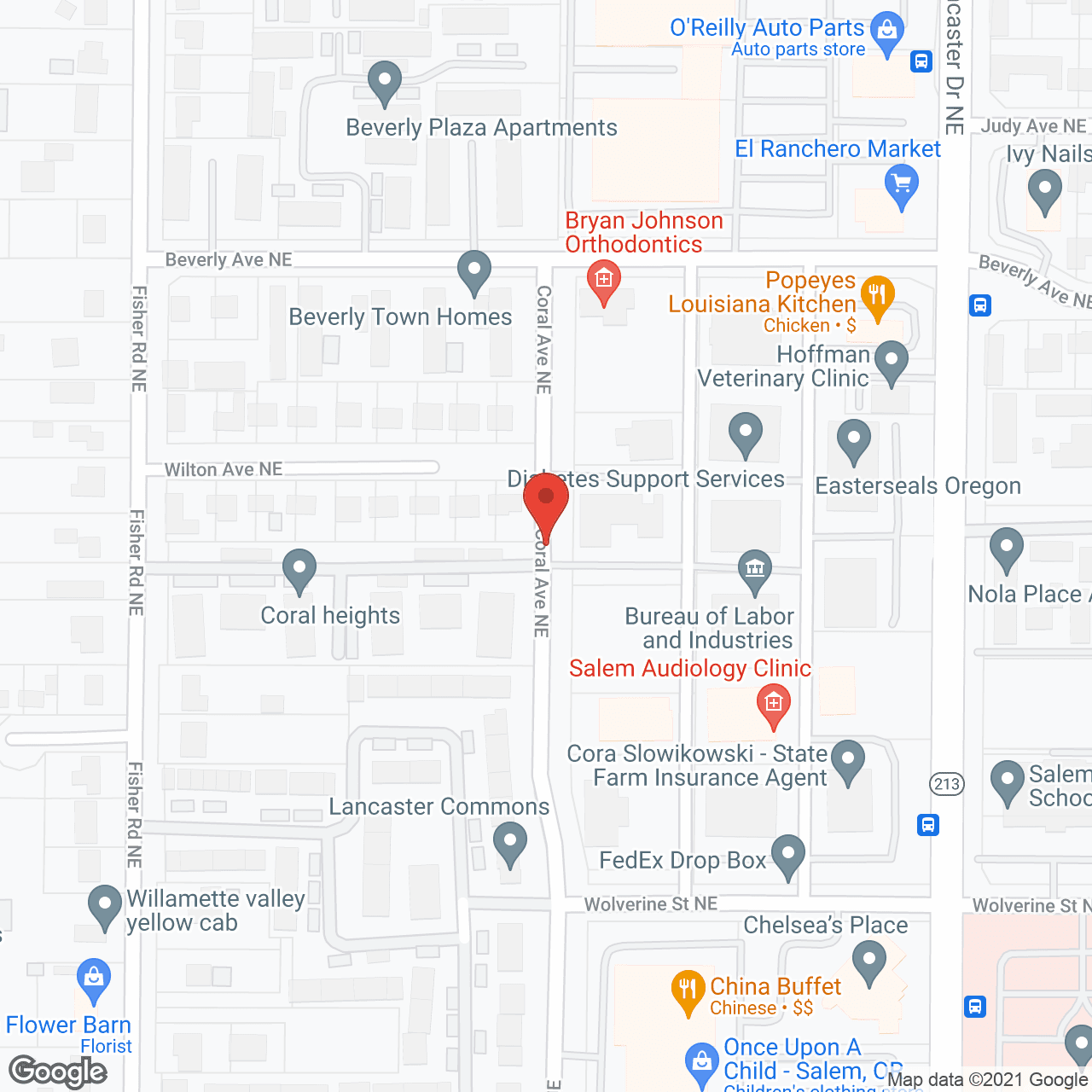 Coral Springs and Reflections Memory Care in google map