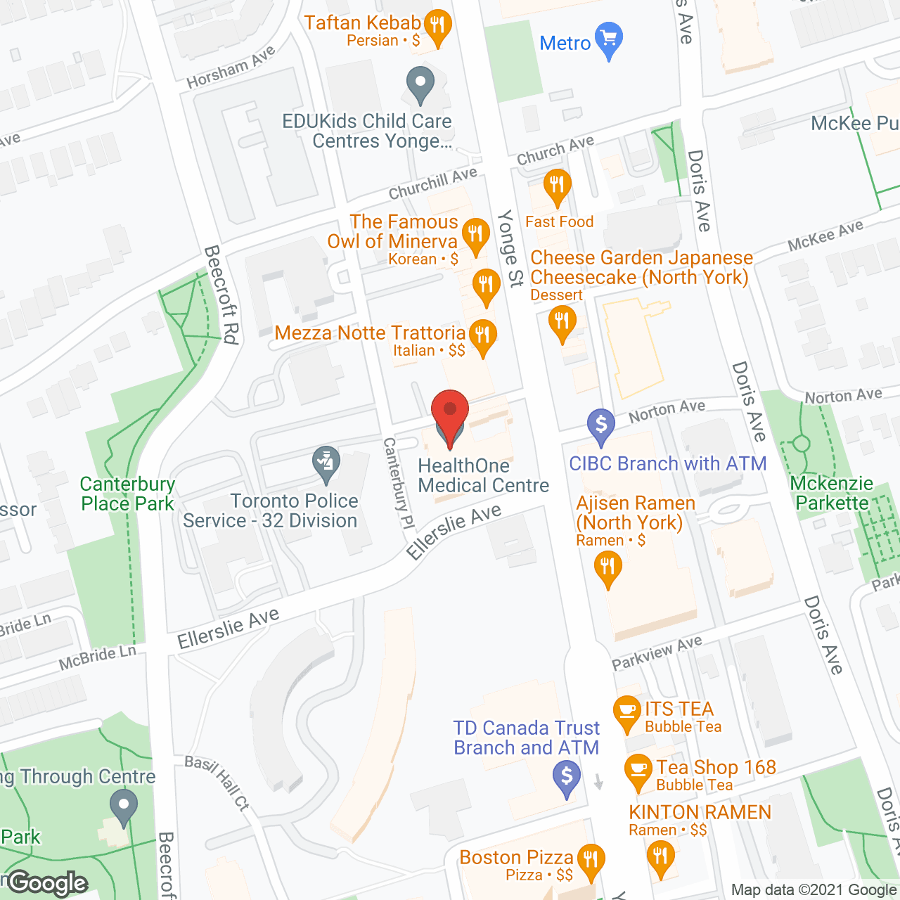 Canterbury Place Retirement Residence in google map