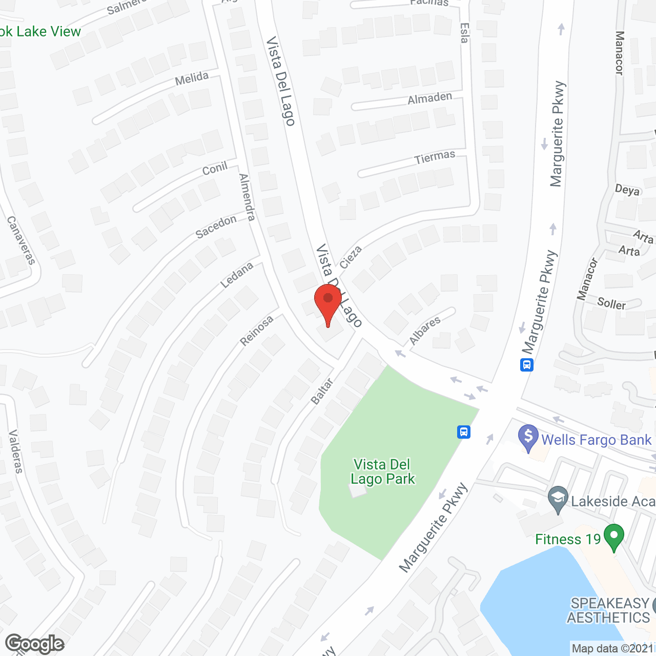 Orange County Care Home in google map