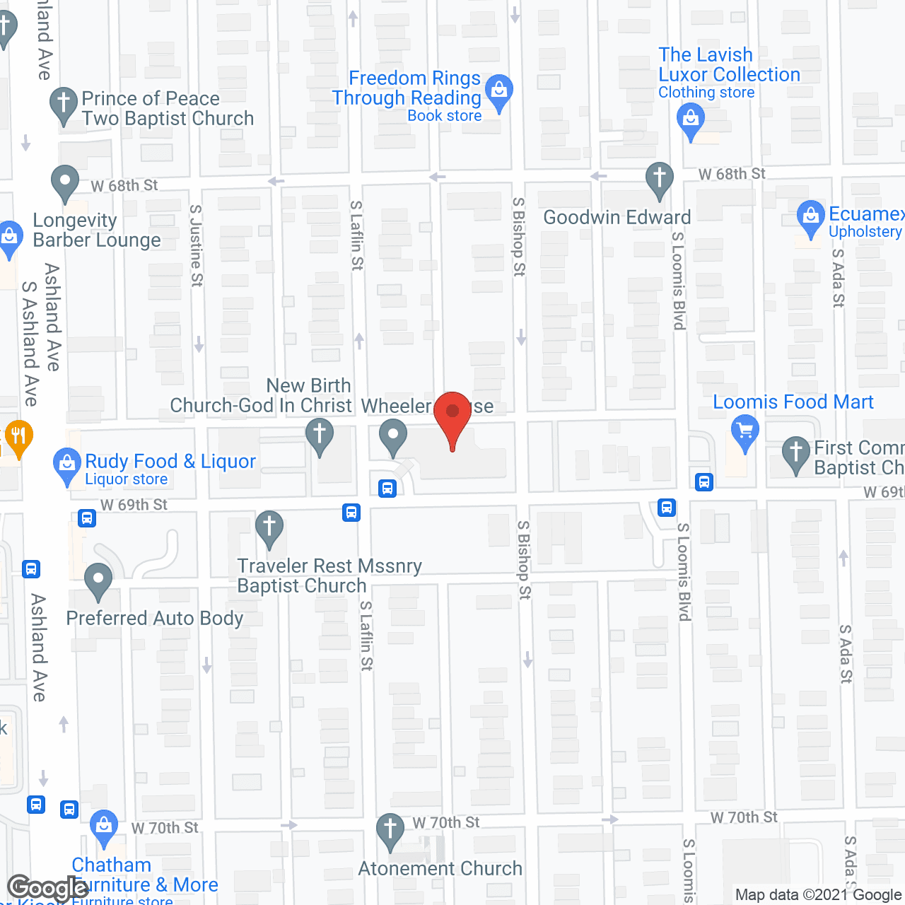 Wheeler House in google map