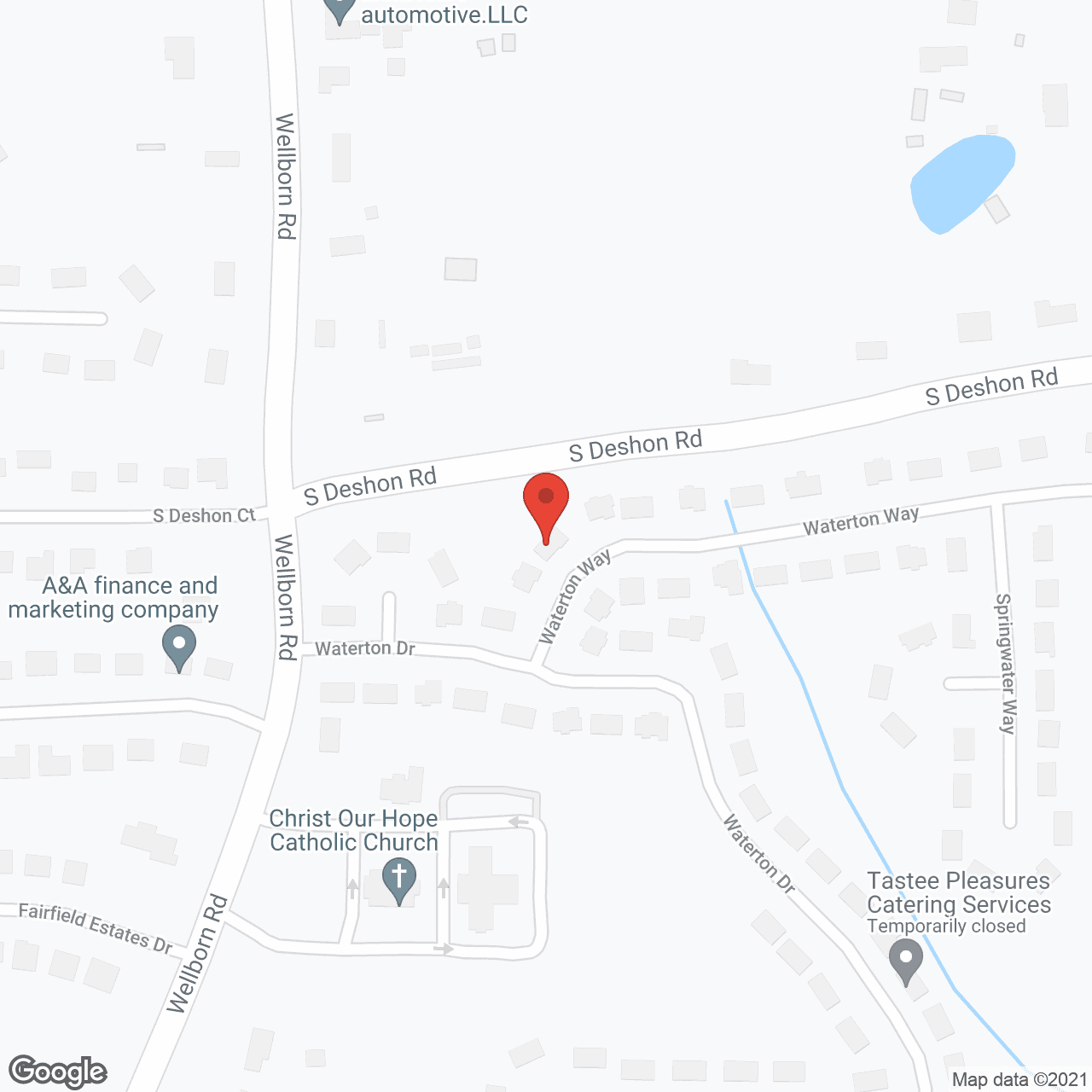 Comforting Arms in google map