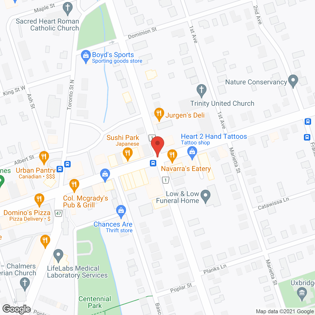 Trinity Manor in google map