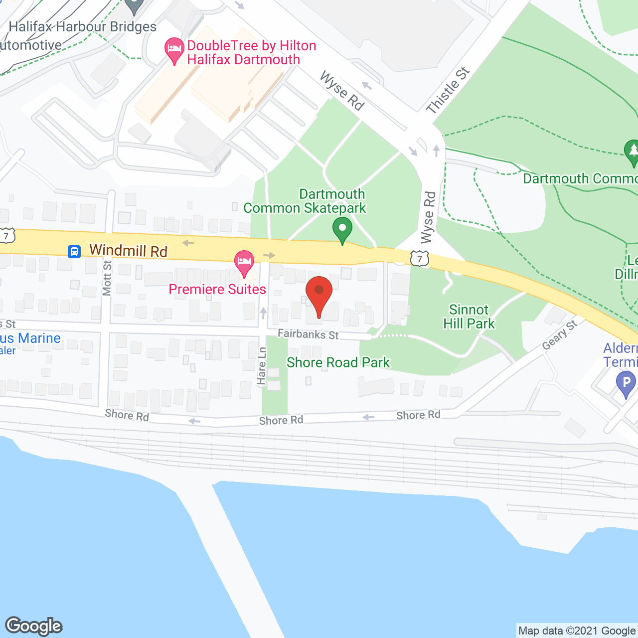 Nantucket Hall in google map