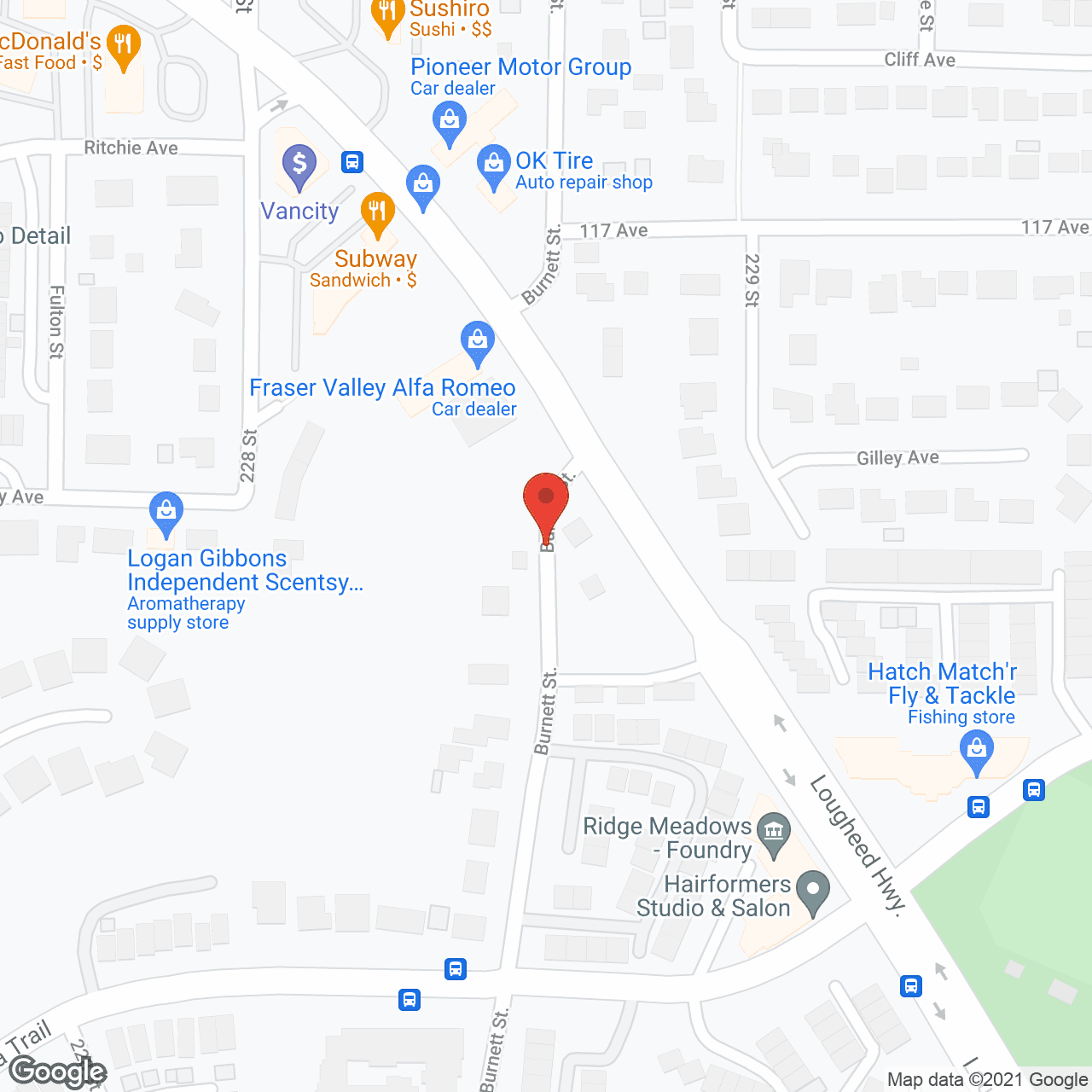 Legion House in google map