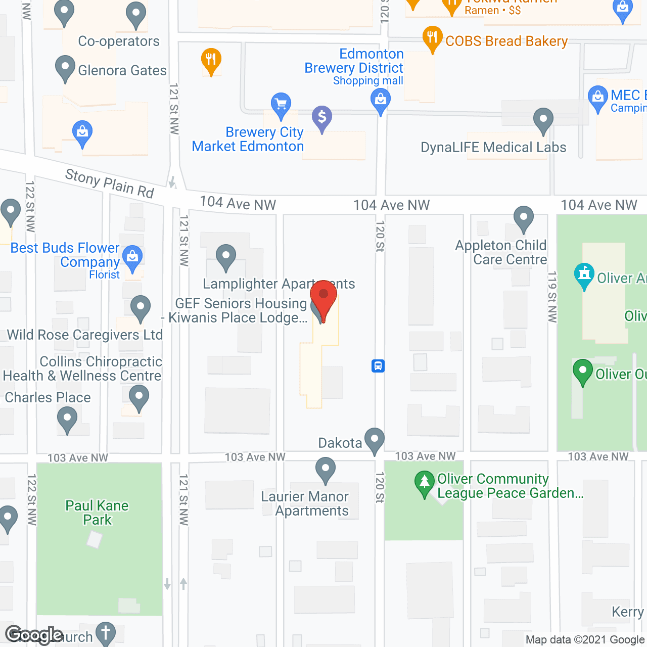 Kiwanis Place in google map