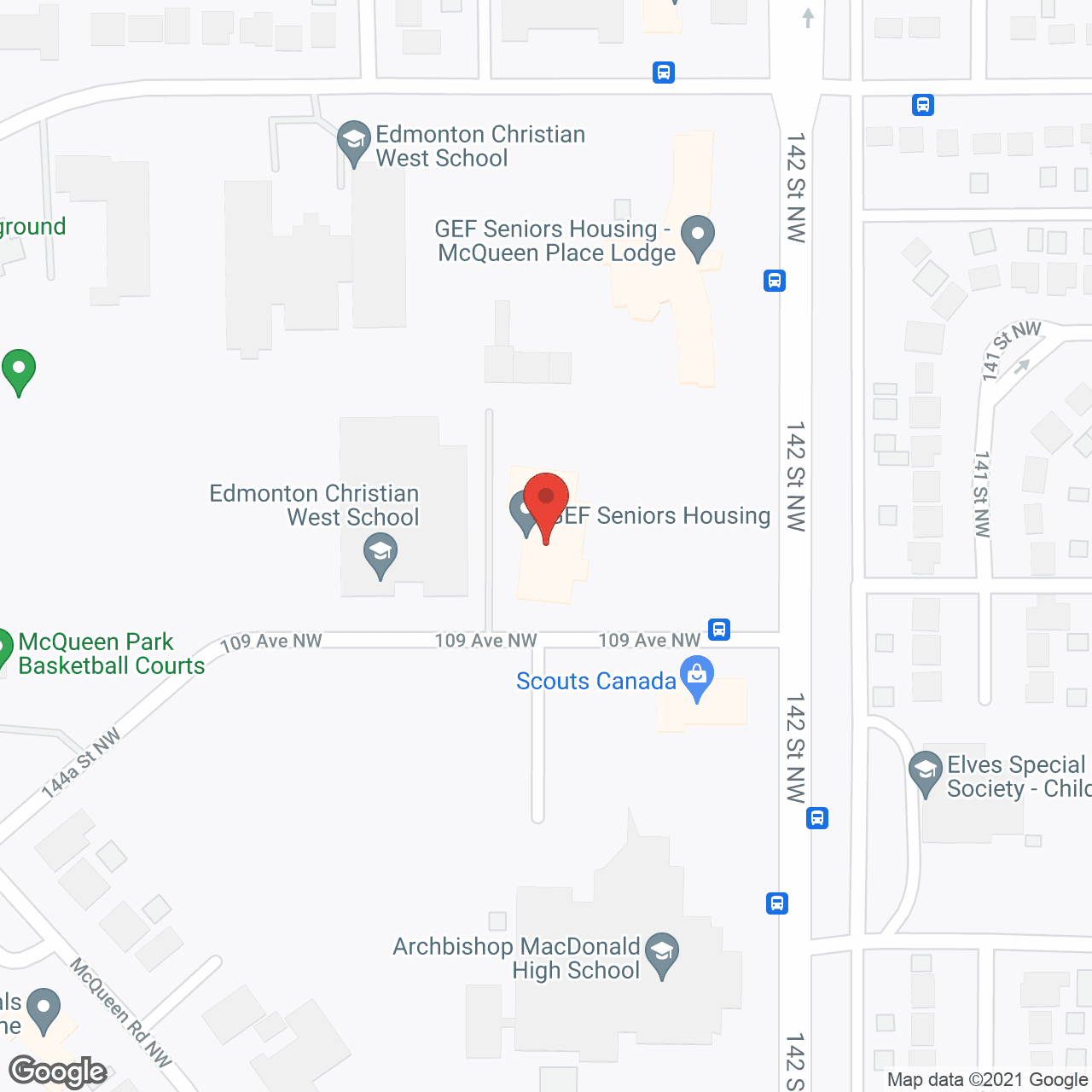 Greater Edmonton Foundation in google map