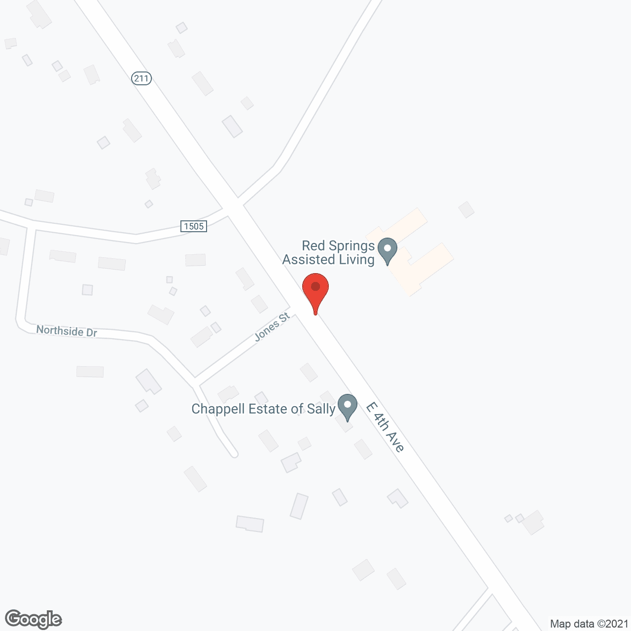Red Springs Assisted Living in google map