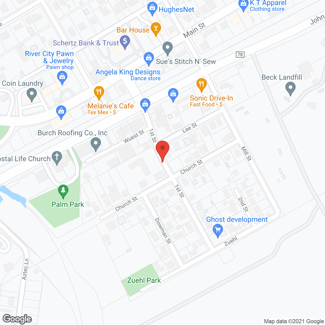 First Street Assisted Living and Adult Day Care in google map