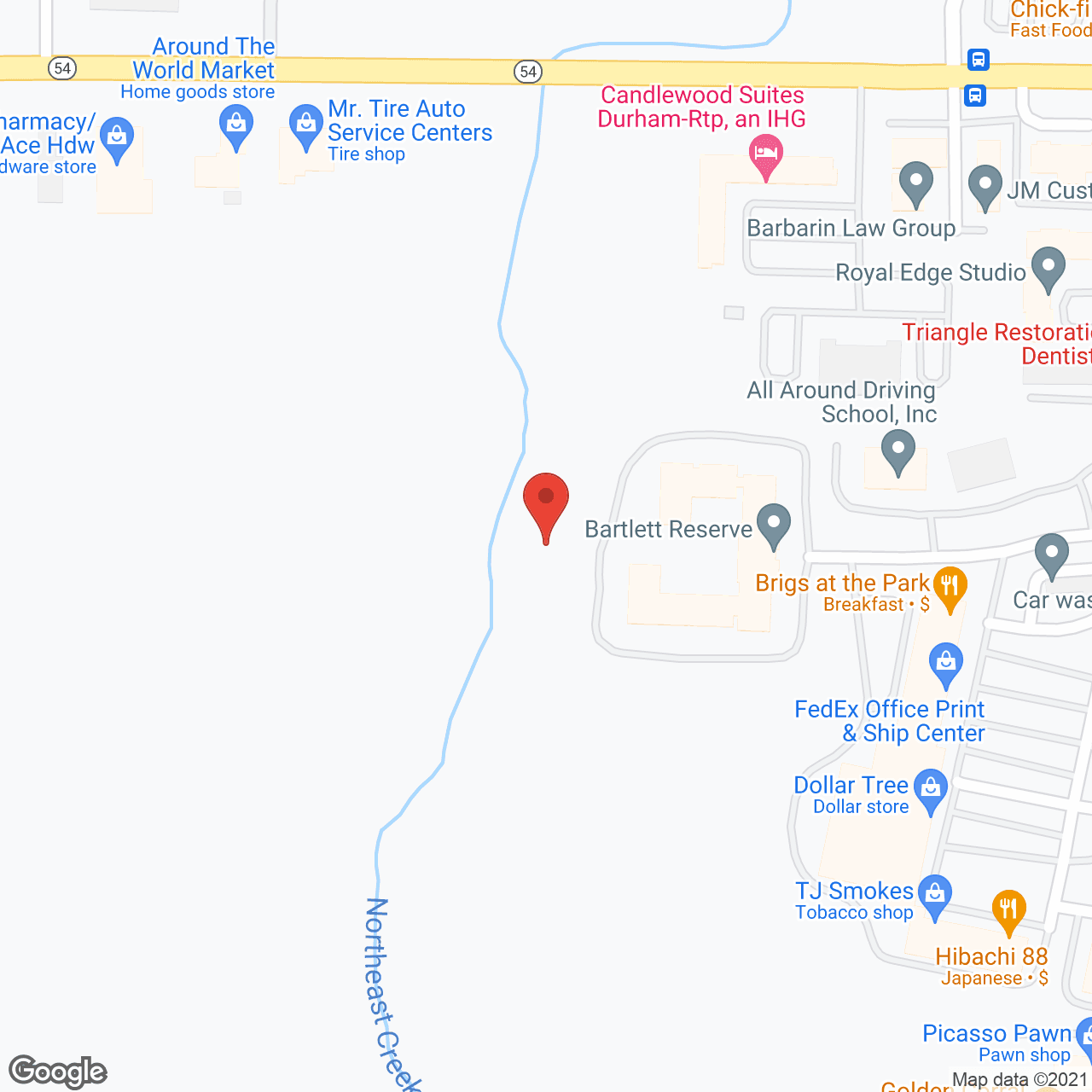 Bartlett Reserve in google map