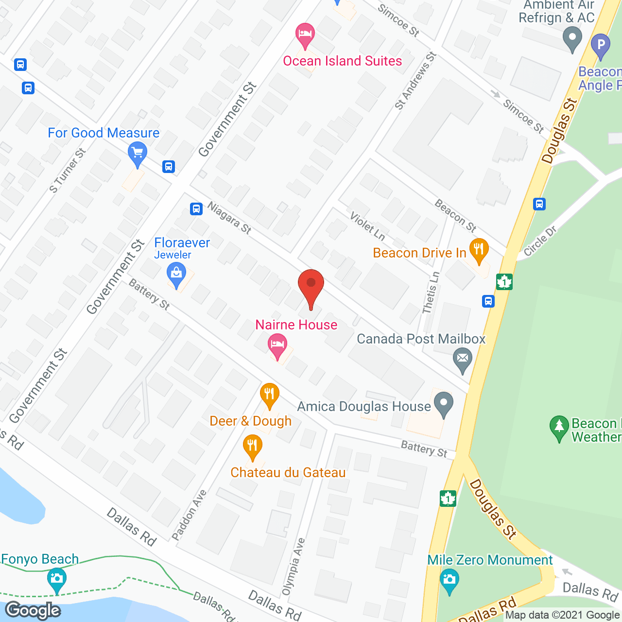 Douglas Care Manor in google map