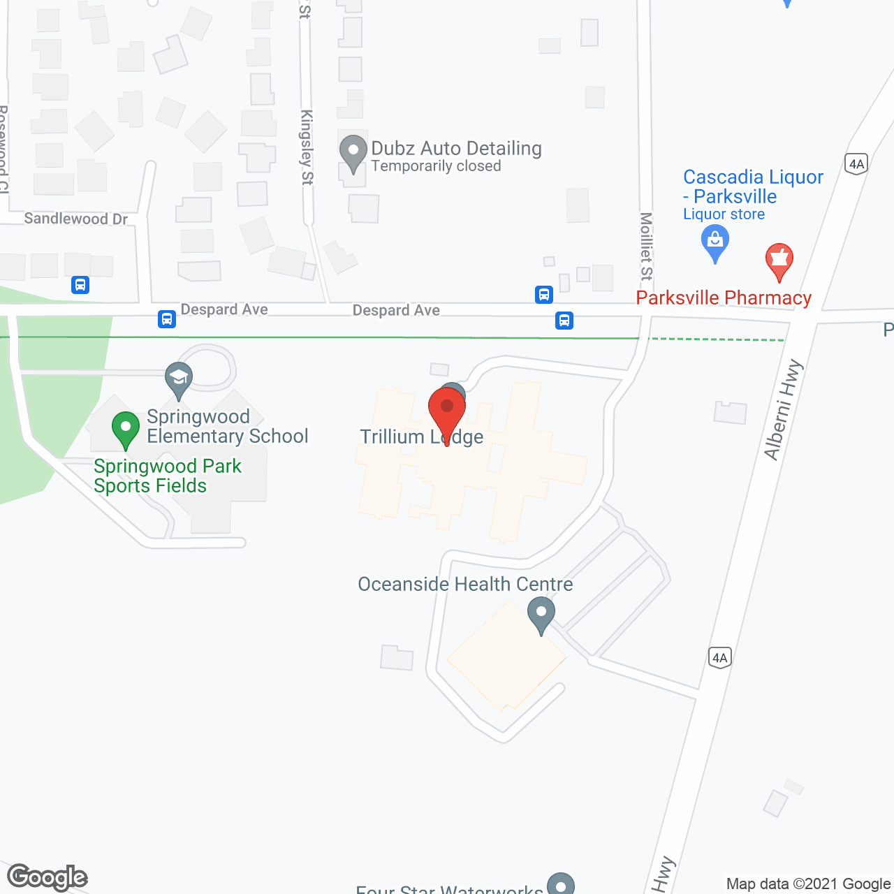 Trillium Lodge in google map